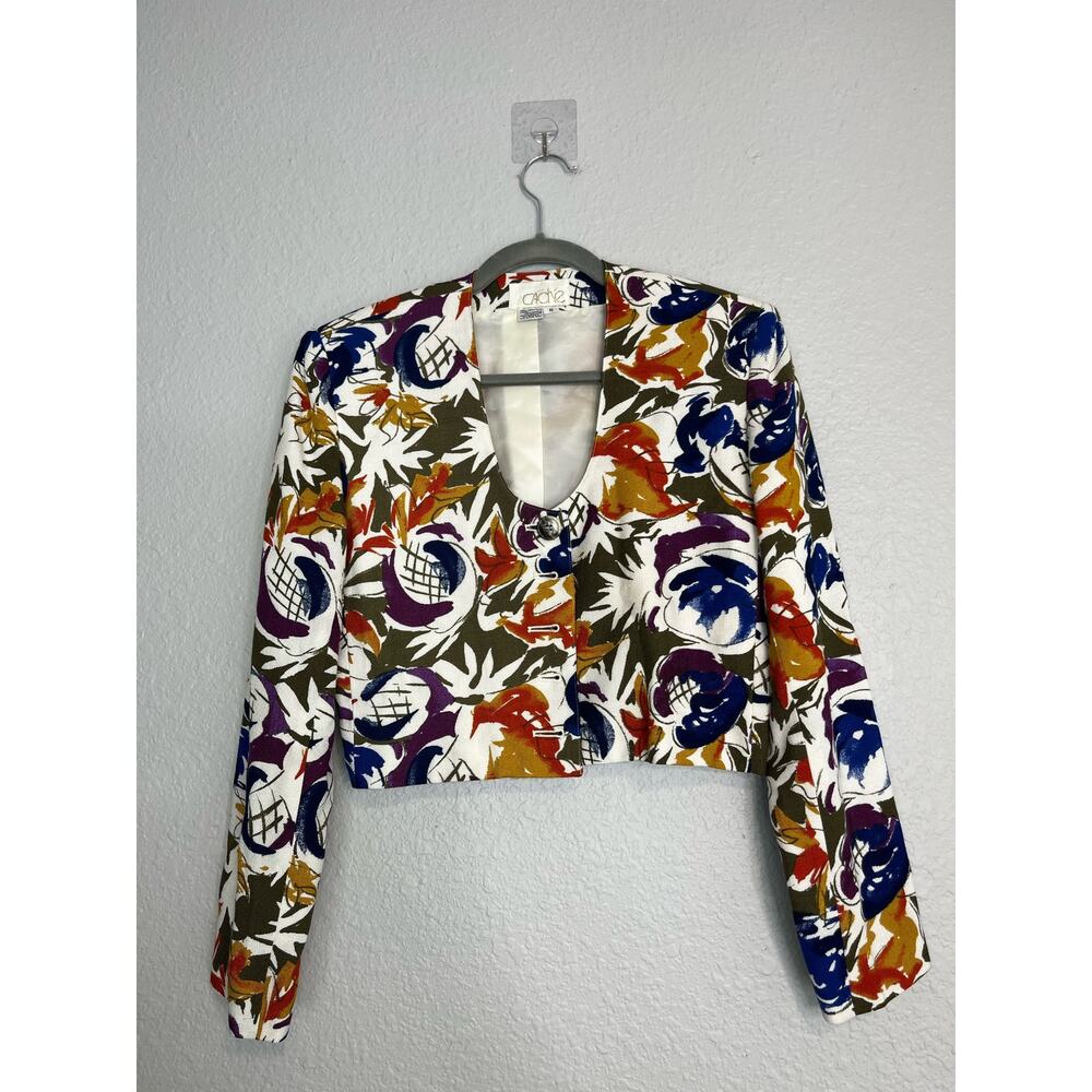 Cache Floral Crop Jacket